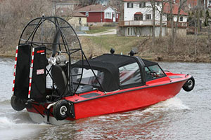 Biondo Rescue Boat with Retractable Wheels on Water